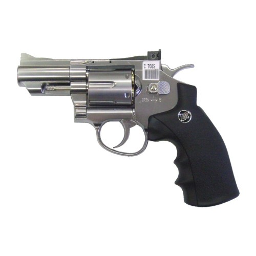 WinGun Snubnose Revolver (Silver), Revolvers are one of the coolest gun types around - their classic wheel gun motif just exudes class, and thanks to their inclusion in film and TV for 40+ years, they are instantly recognisable